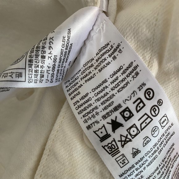 LEVI'S - ZOEY PLEAT UTILITY JACKET IN ECRU - Picture 7 of 9